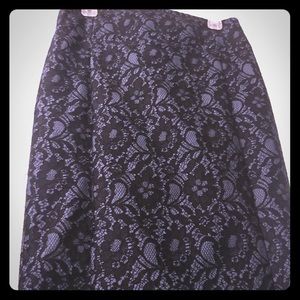 Express midi lace skirt